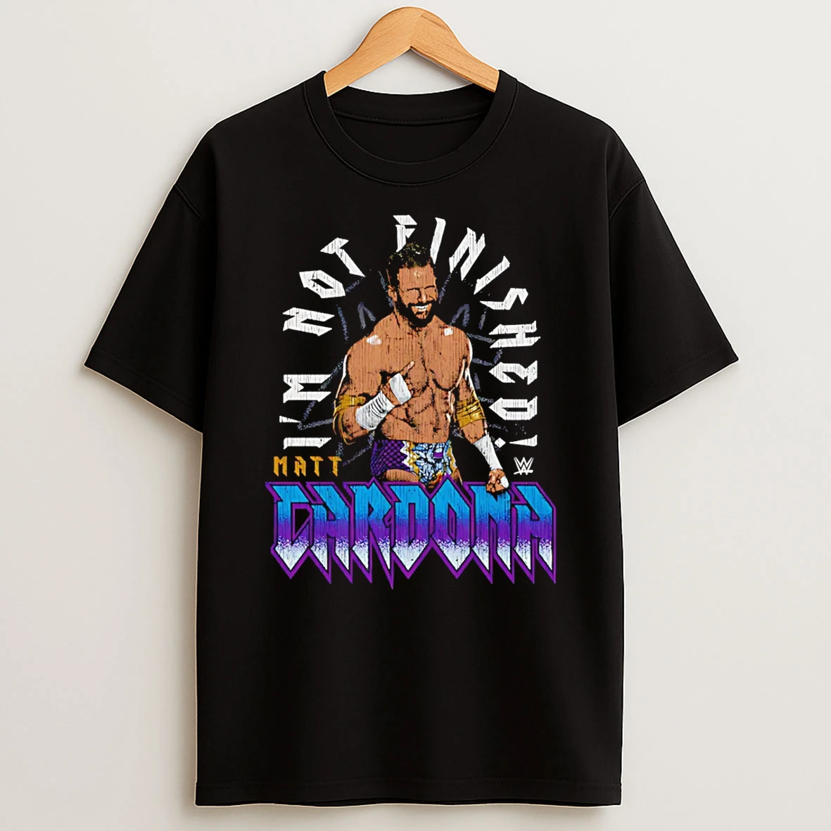 Matt Cardona Wwe Im Not Finished Graphic T Shirt