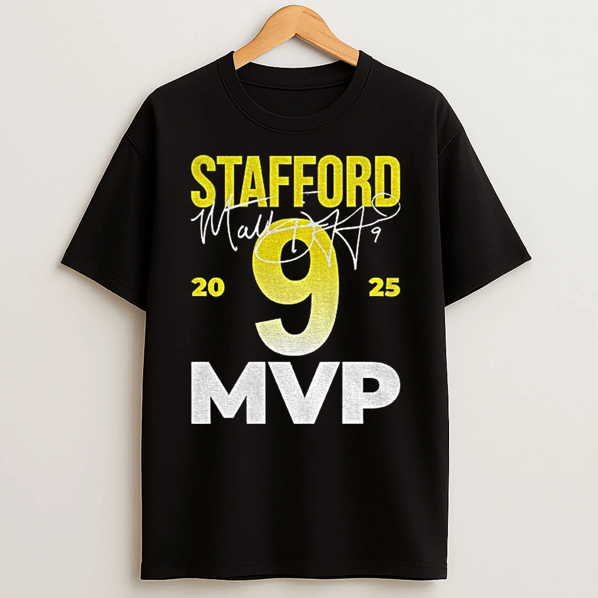 Matthew Stafford 9 Mvp Los Angeles Rams Football Nfl 2026 Signature T Shirt