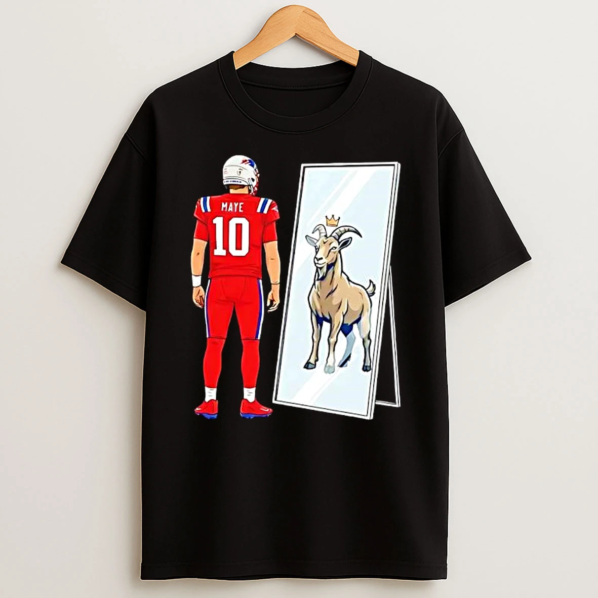 Maye Mirror Goat New England Patriots T Shirt