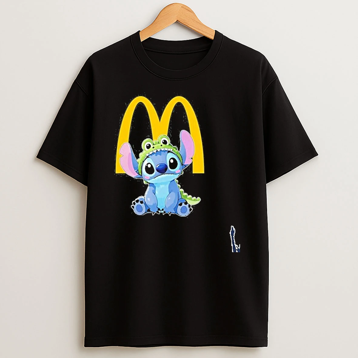 Mcdonalds Stitch Crocodile Logo T Shirt
