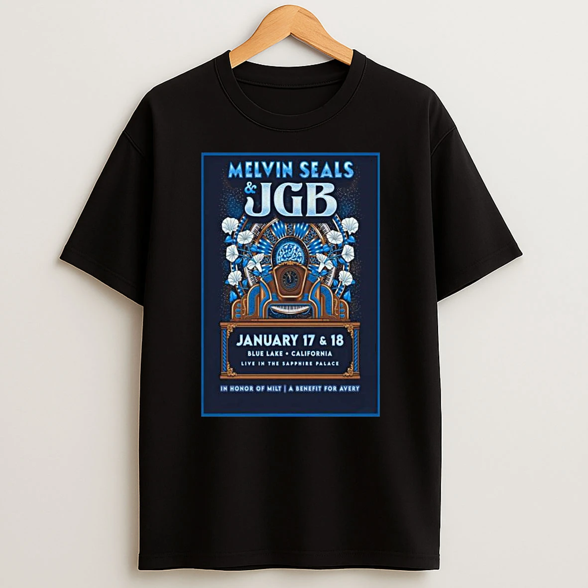 Melvin Seals And Jgb Jan 1718 2026 Blue Lake Ca T Shirt