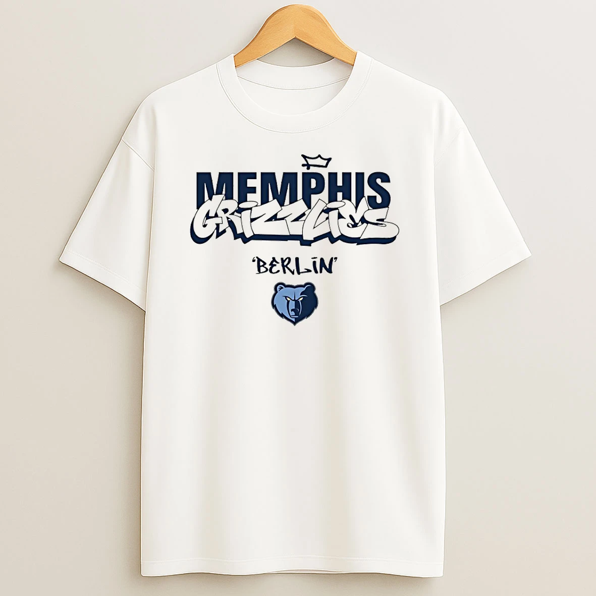 Memphis Grizzlies 2026 Berlin Game Circle T Shirt