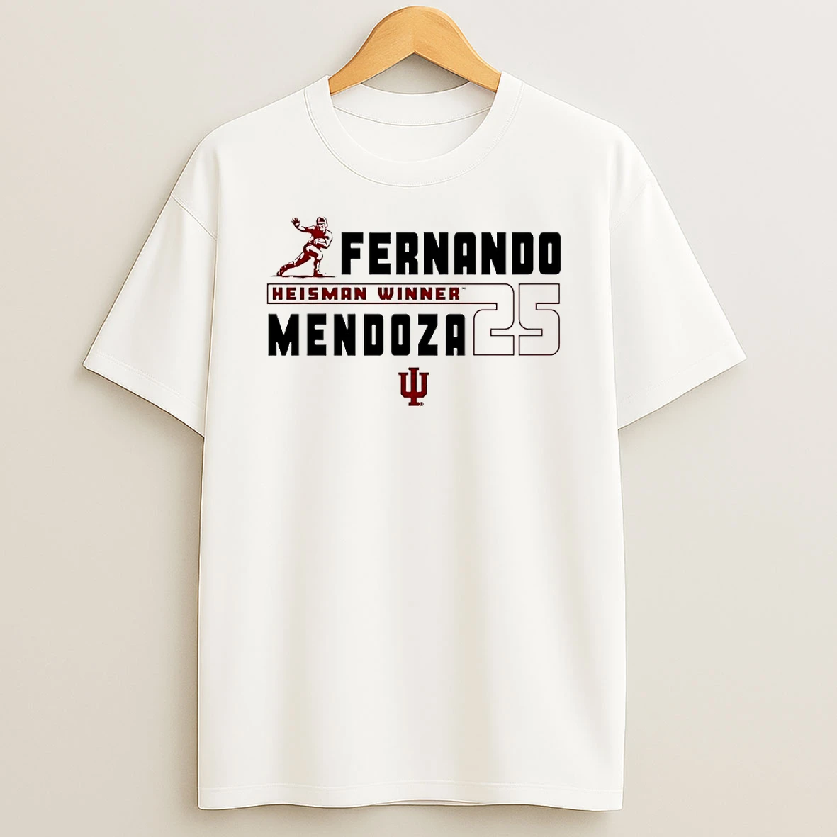 Mendoza Mania Indiana Hoosiers 2025 Heisman Winner Logo Circle T Shirt