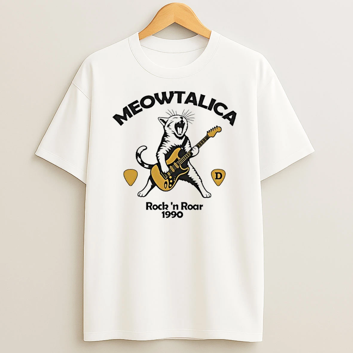 Meowtalica D Rock N Roar 1990 T Shirt