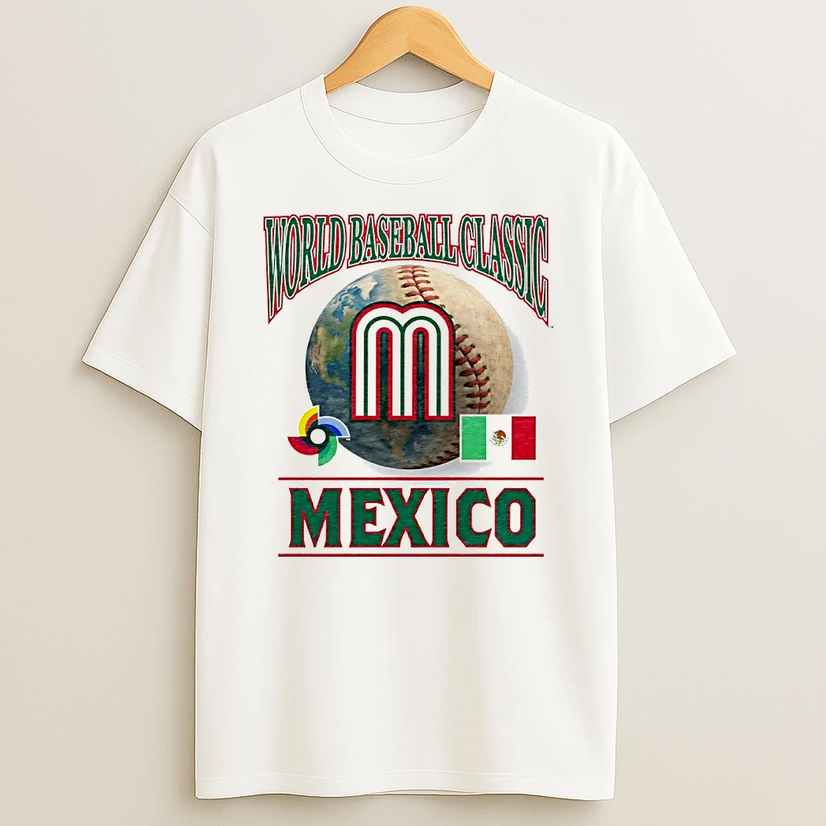 Mexico Baseball 2026 World Baseball Classic Logo Circle T Shirt