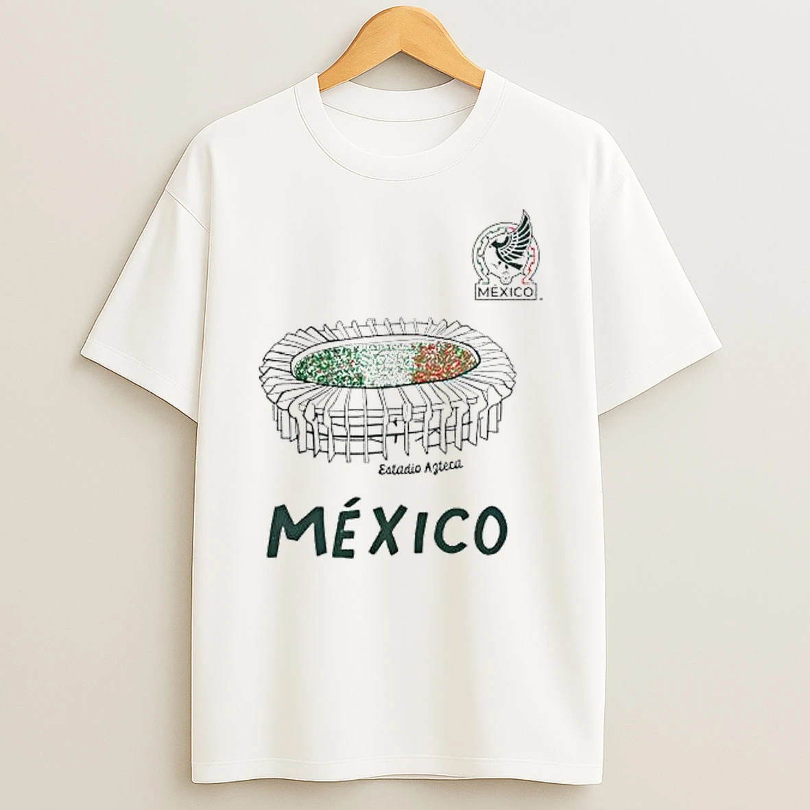 Mexico National Team Vive La Fete Stadium Style T Shirt