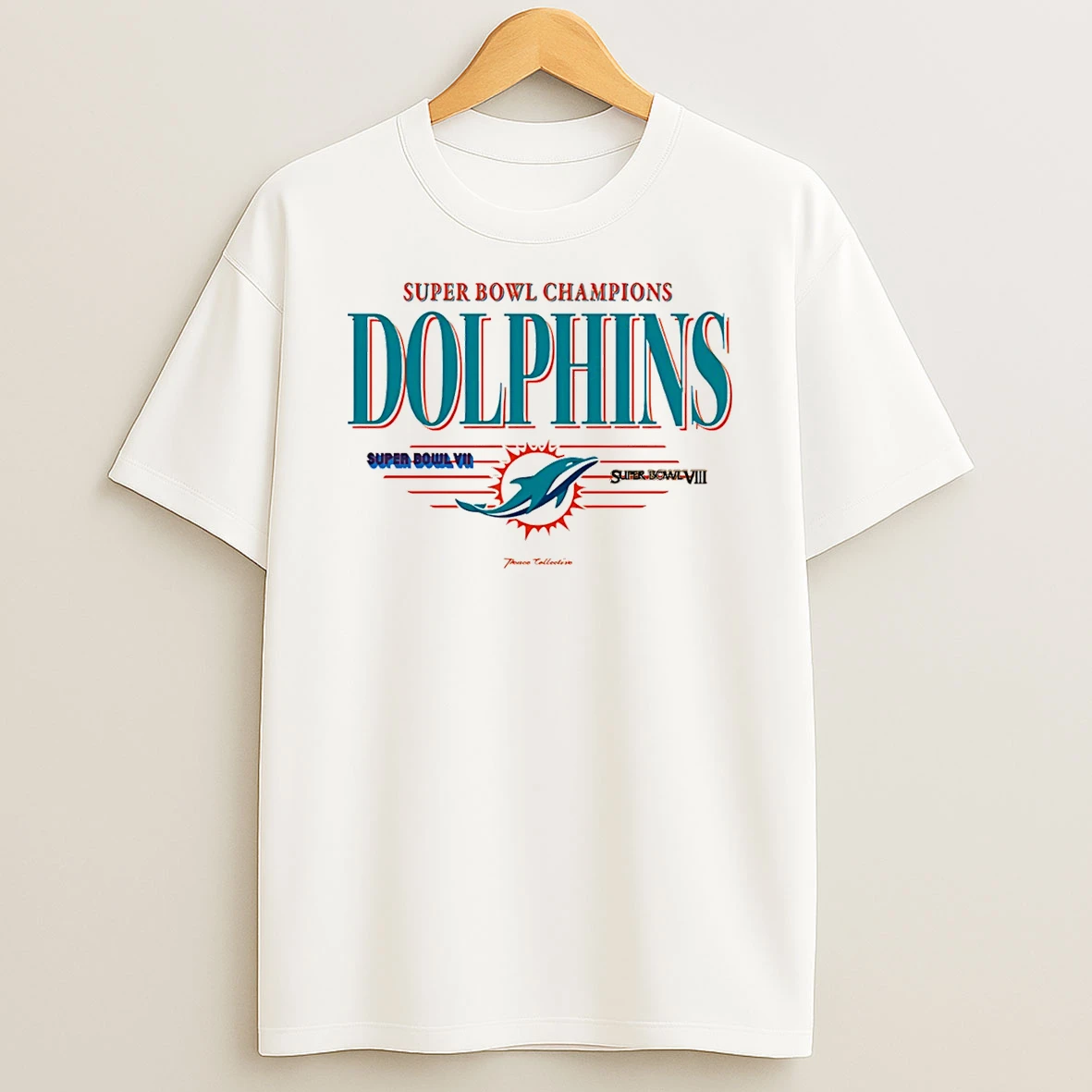 Miami Dolphins Super Bowl Champions Vii Viii Vintage T Shirt