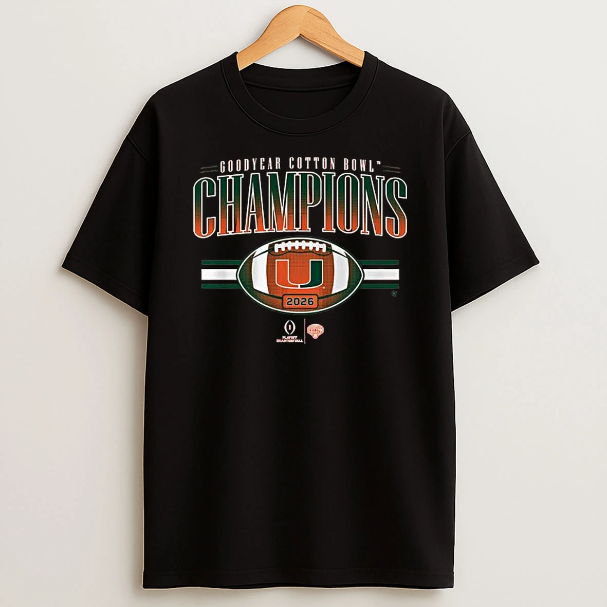 Miami Football Cfp Cotton Bowl Champions T Shirt