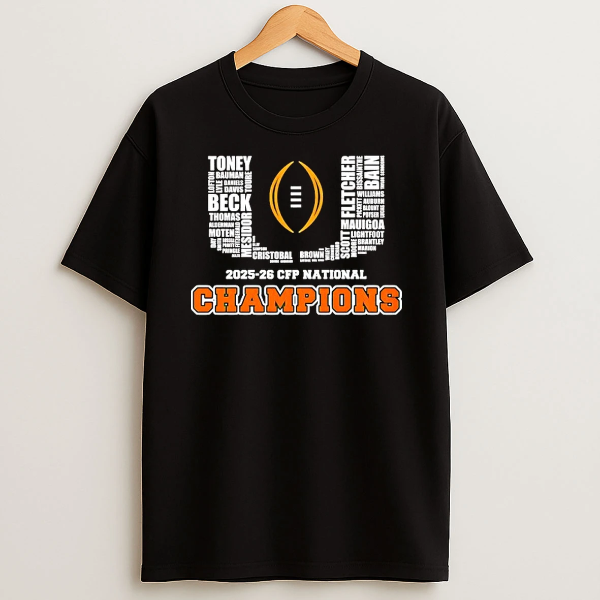 Miami Hurricanes 2025 2026 Cfp National Champions Players Name Logo T Shirt