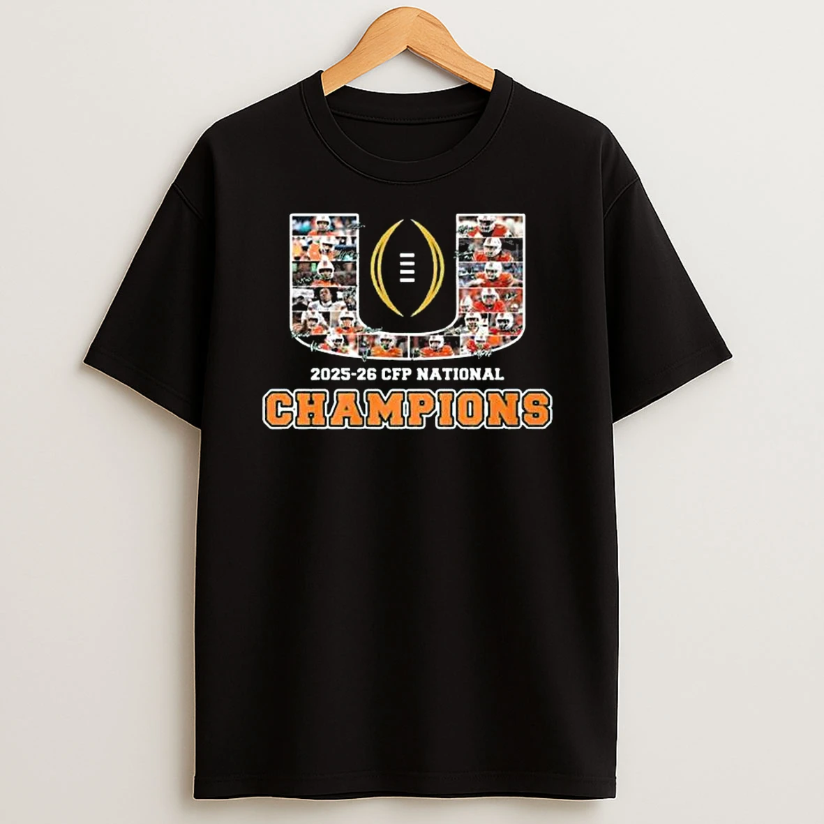 Miami Hurricanes 2025 26 Cfp National Champions T Shirt