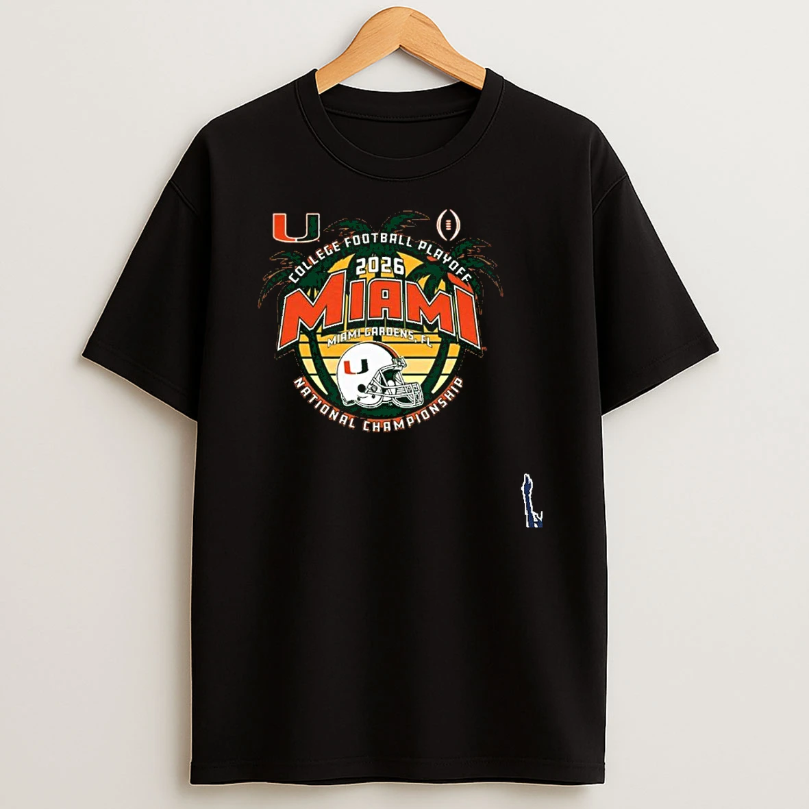 Miami Hurricanes 2025 26 National Championship Game Palm Tree T Shirt