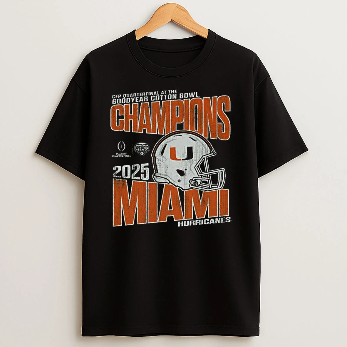 Miami Hurricanes 2025 College Football Playoff Cotton Bowl Champions T Shirt