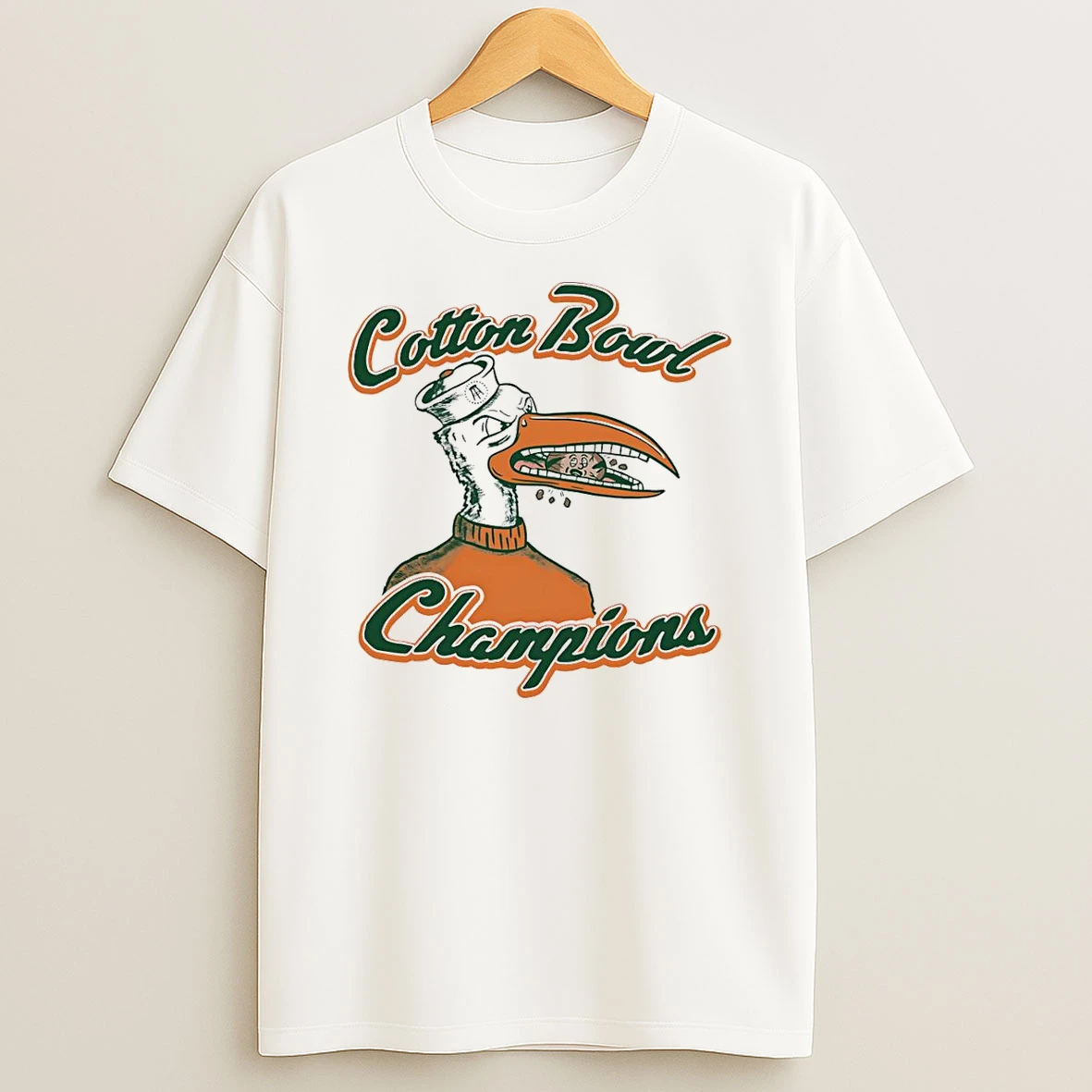 Miami Hurricanes 2025 Cotton Bowl Champions Mascot T Shirt