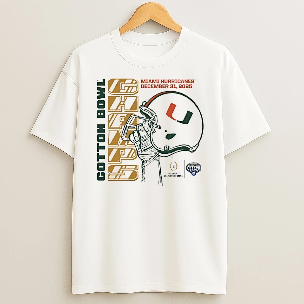 Miami Hurricanes 2025 Cotton Bowl Champs December 31 2025 T Shirt