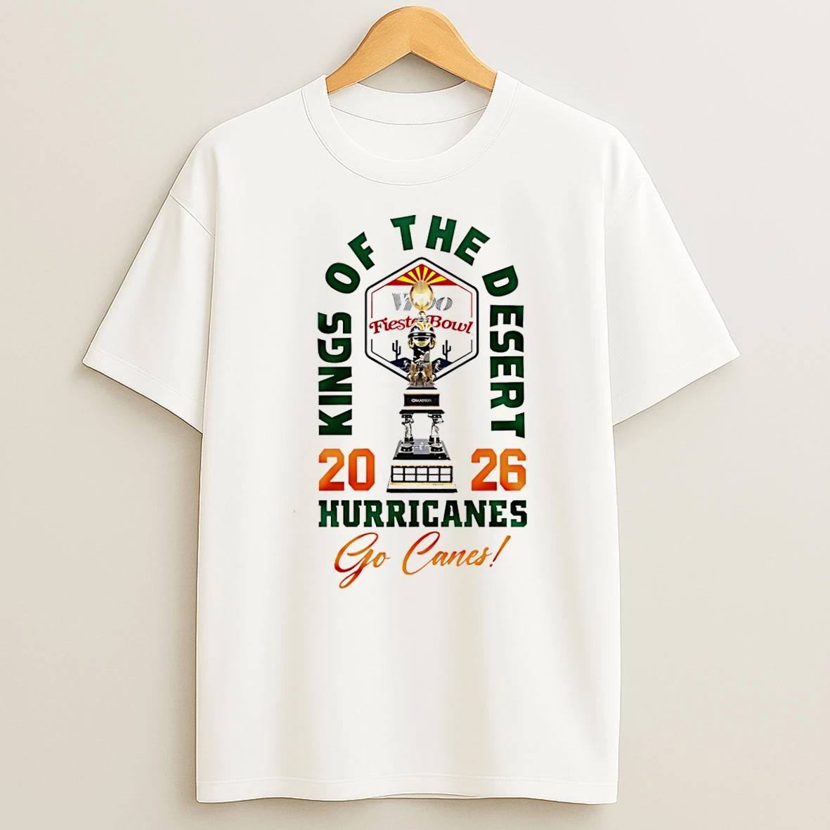 Miami Hurricanes 2026 Fiesta Bowl Champions King Of The Desert T Shirt