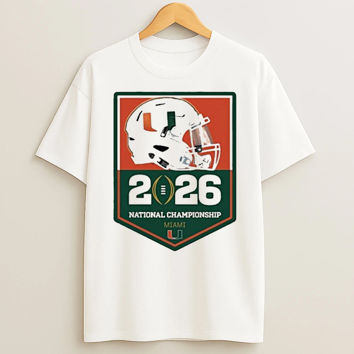 Miami Hurricanes 2026 National Championship Helmet T Shirt