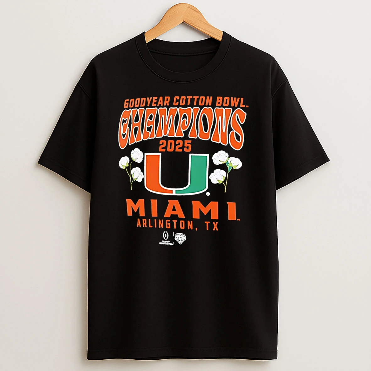 Miami Hurricanes Cfp 2025 Cotton Bowl Champions Hometown T Shirt