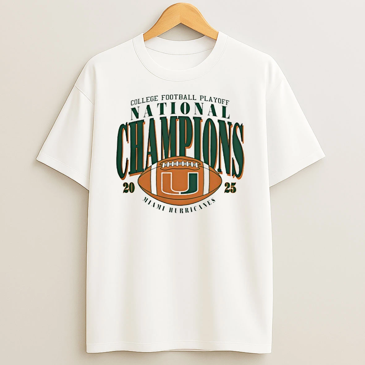 Miami Hurricanes Cfp 2025 National Champions T Shirt