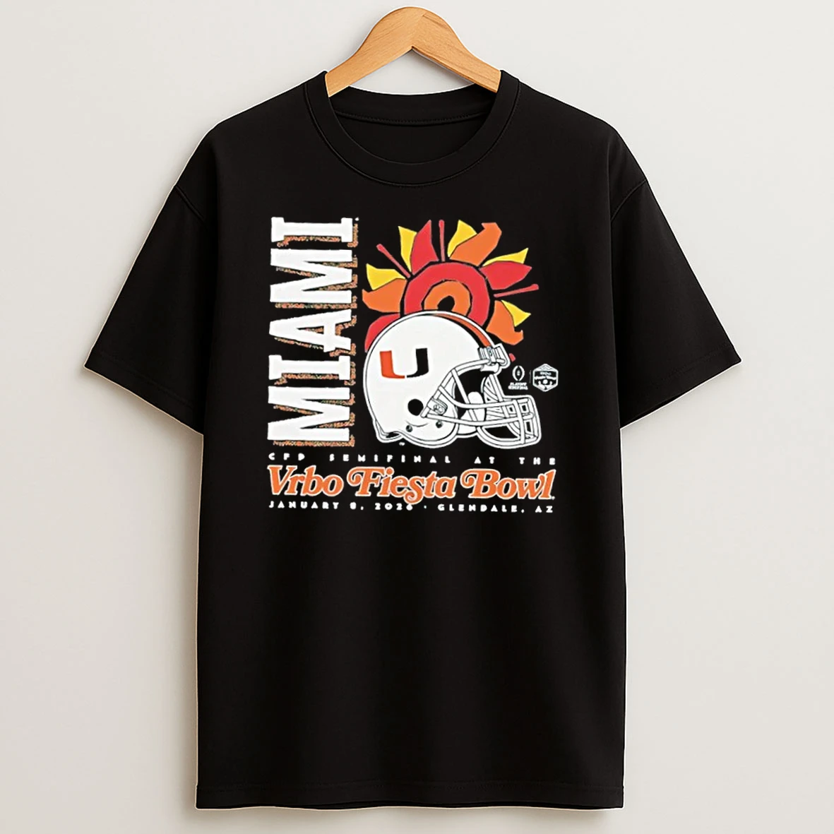 Miami Hurricanes Cfp Semifinal At The 2026 Vrbo Fiesta Bowl T Shirt