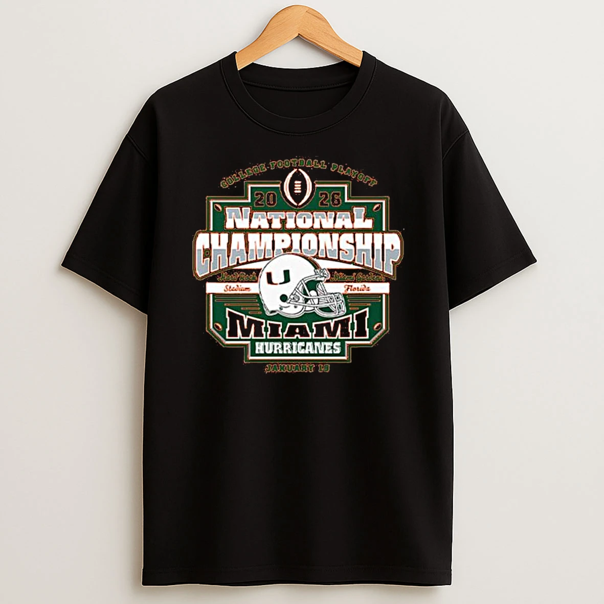Miami Hurricanes Cfp National Championship 2026 T Shirt