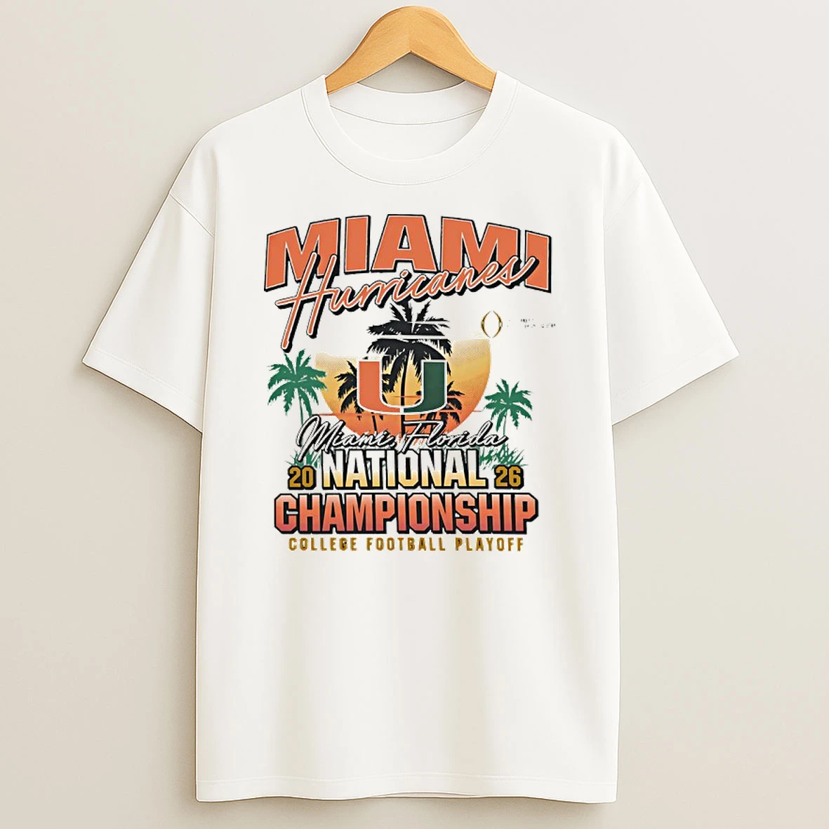 Miami Hurricanes Cfp National Championship Sunset T Shirt