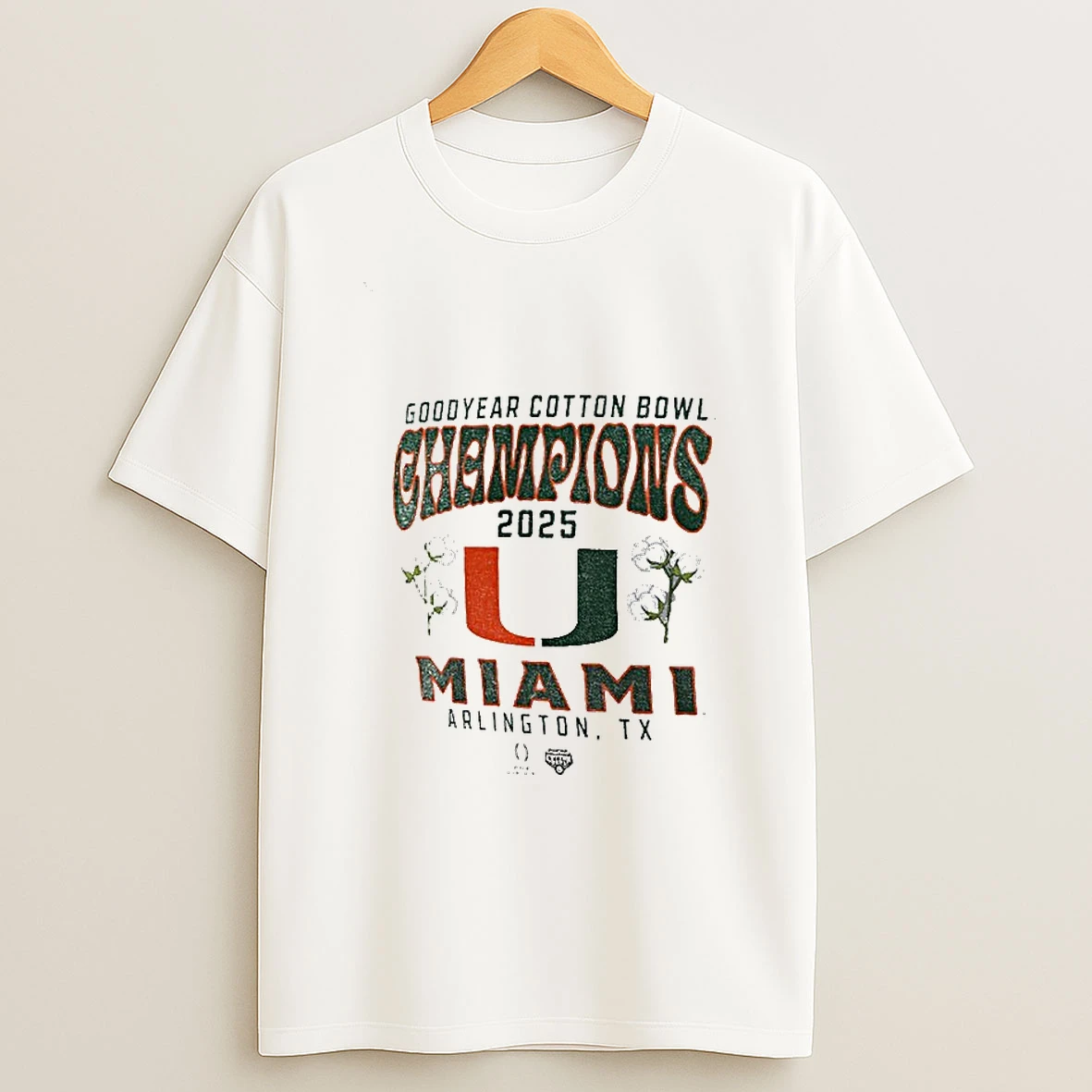 Miami Hurricanes College Football Playoff 2025 Cotton Bowl Champions Hometown Pride T Shirt
