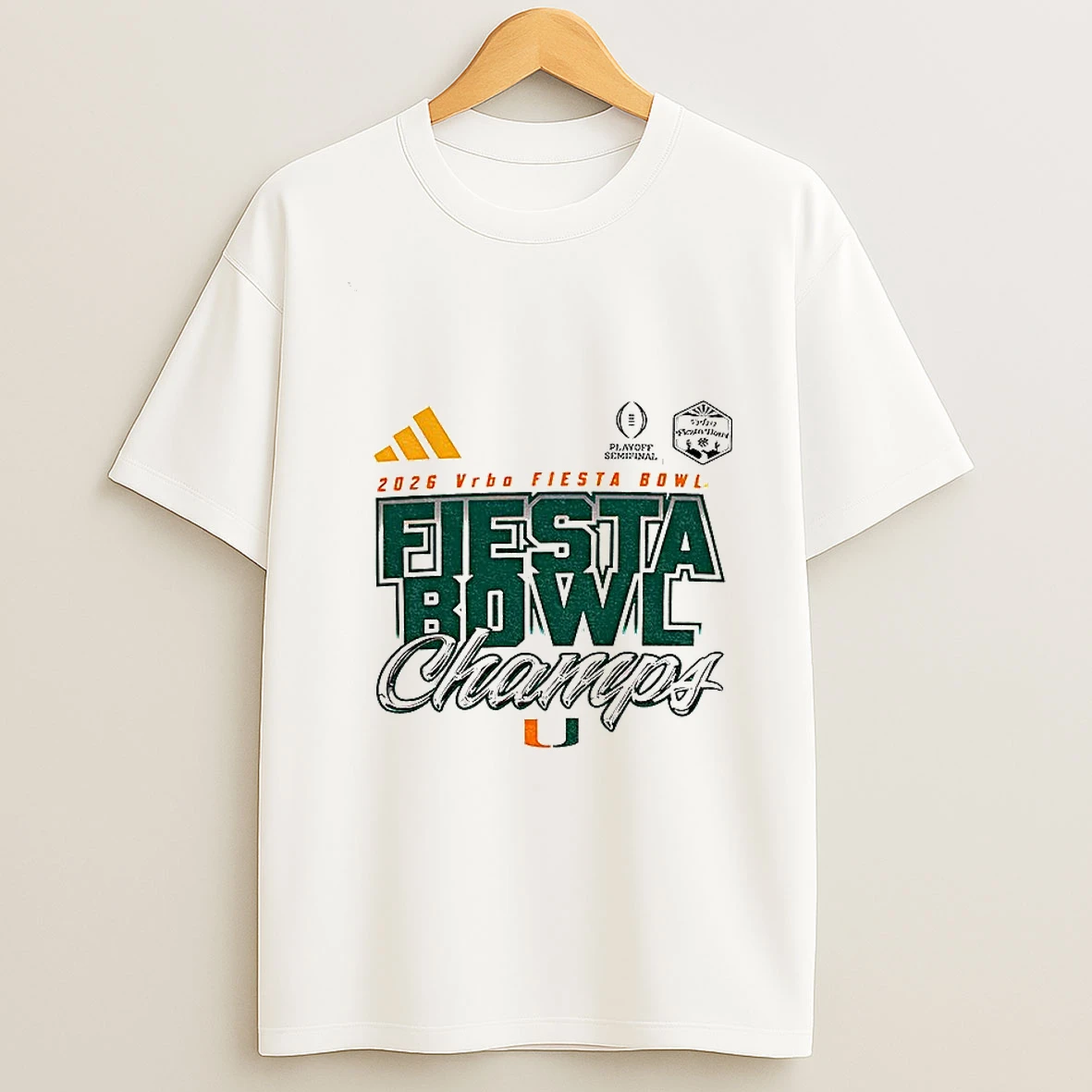 Miami Hurricanes College Football Playoff 2026 Fiesta Bowl Champions Locker Room T Shirt