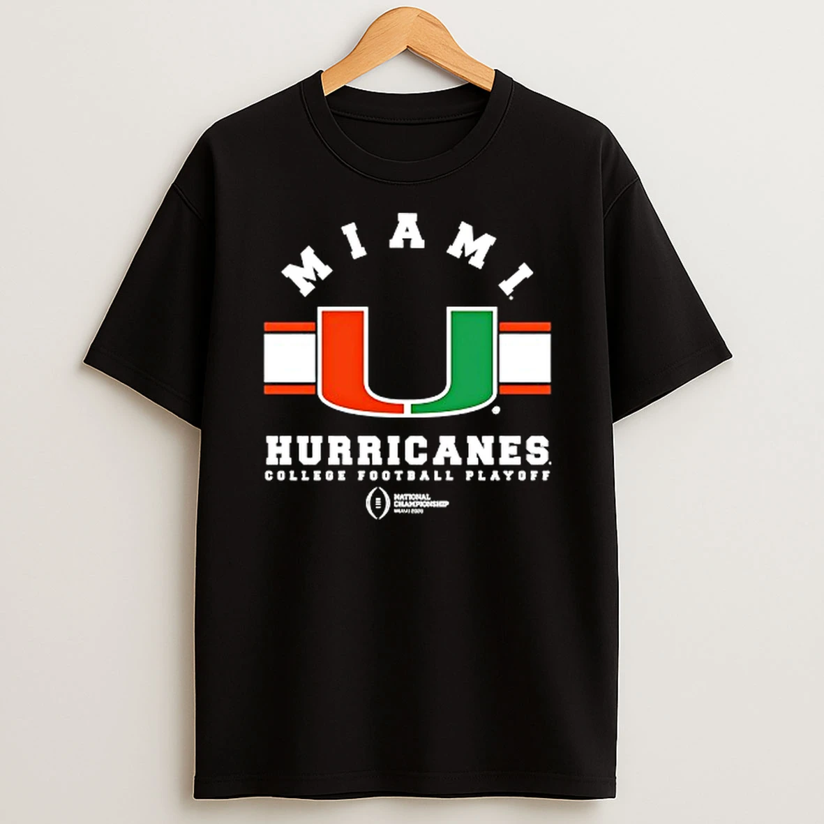 Miami Hurricanes College Football Playoff National Championship 2026 Logo T Shirt
