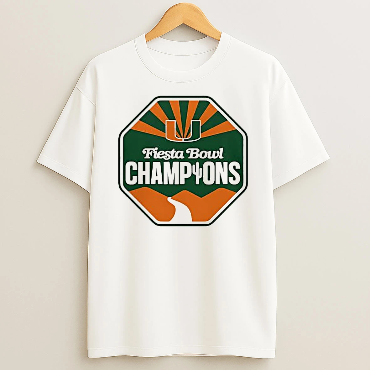 Miami Hurricanes Fiesta Bowl Champions Graphic T Shirt