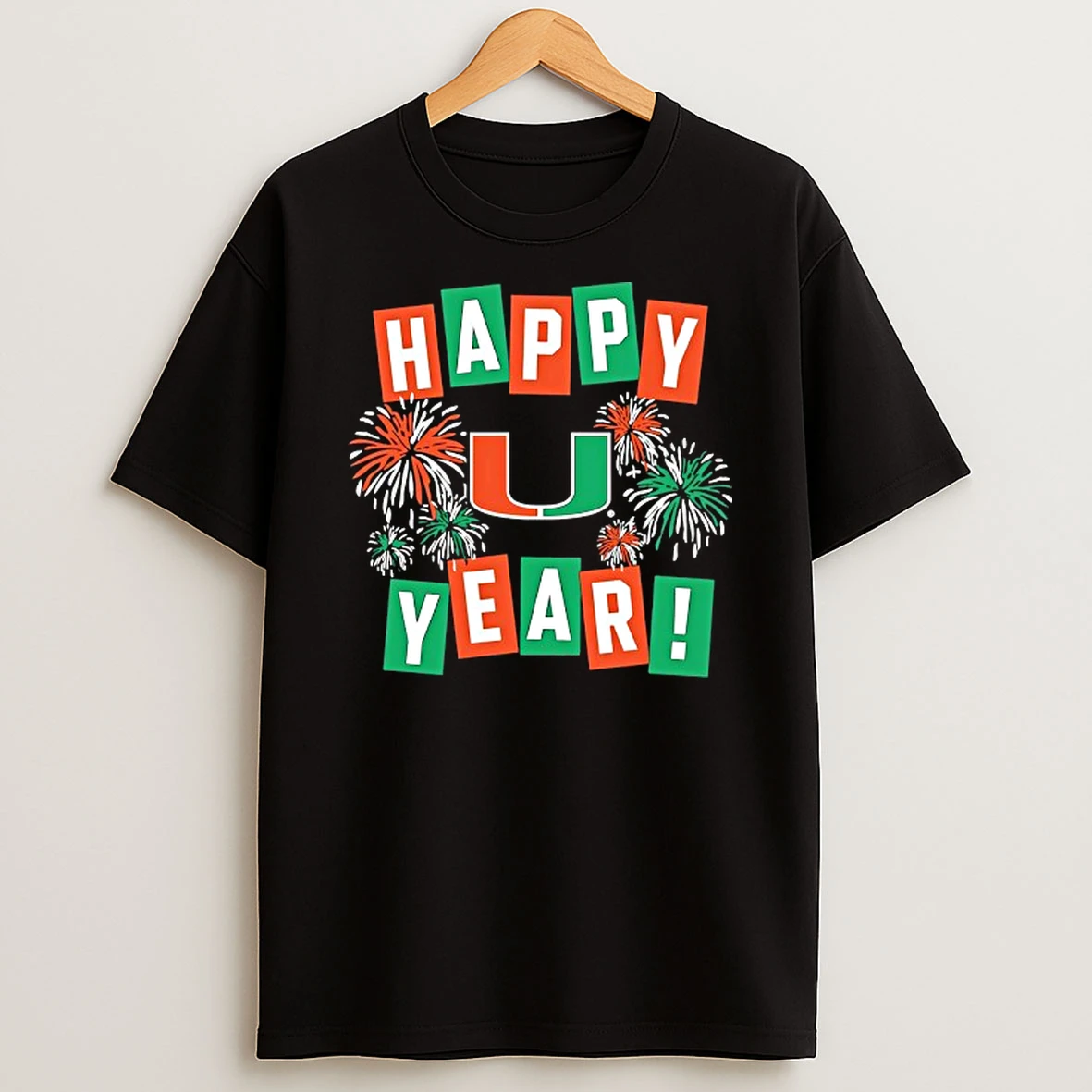Miami Hurricanes Happy U Year T Shirt