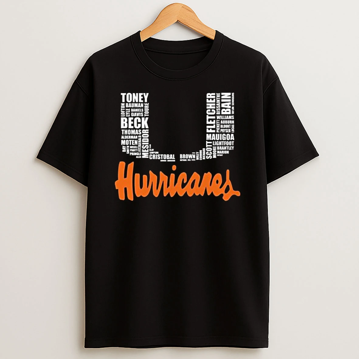 Miami Hurricanes Logo Names Players 2026 T Shirt