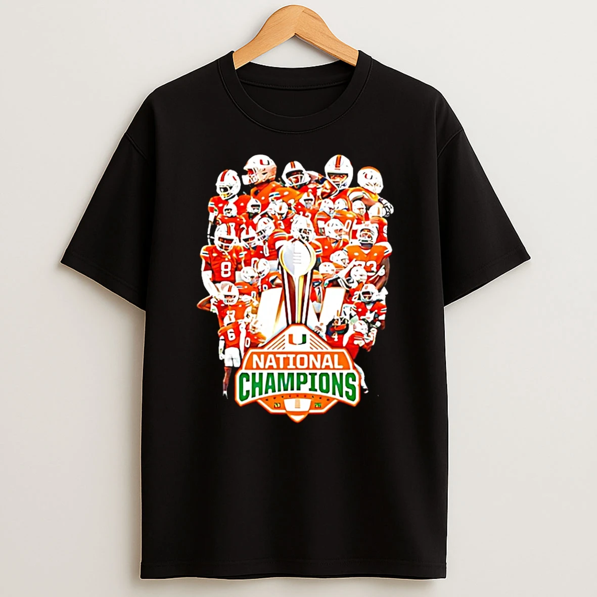 Miami Hurricanes National Champions 2026 All Team Trophy T Shirt