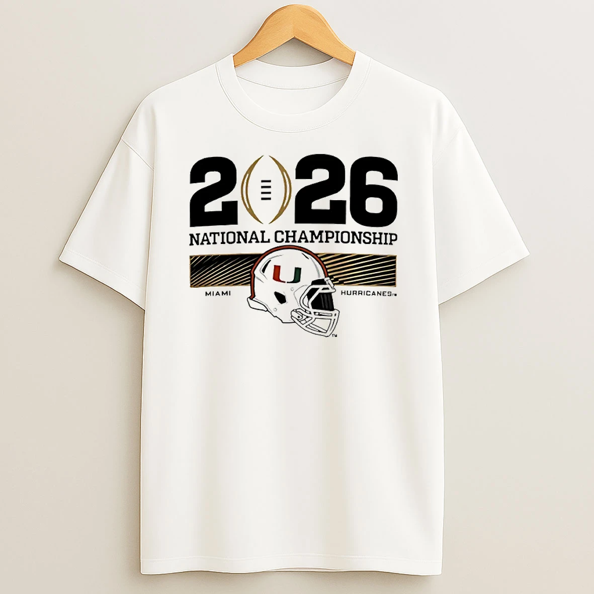 Miami Hurricanes National Championship 2026 College Football Playoff Bound Fresh Helmet Circle T Shirt