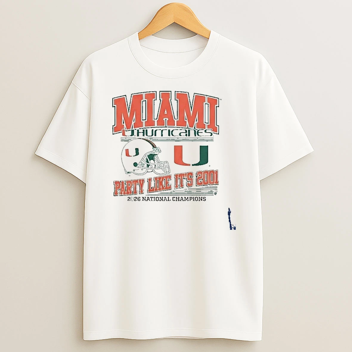 Miami Hurricanes Party Like Its 2001 National Champions 2026 T Shirt