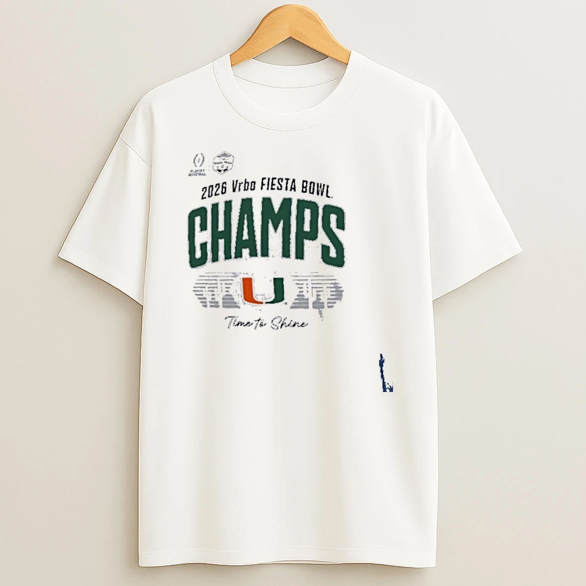Miami Hurricanes Time To Shine Fiesta Bowl Champions T Shirt