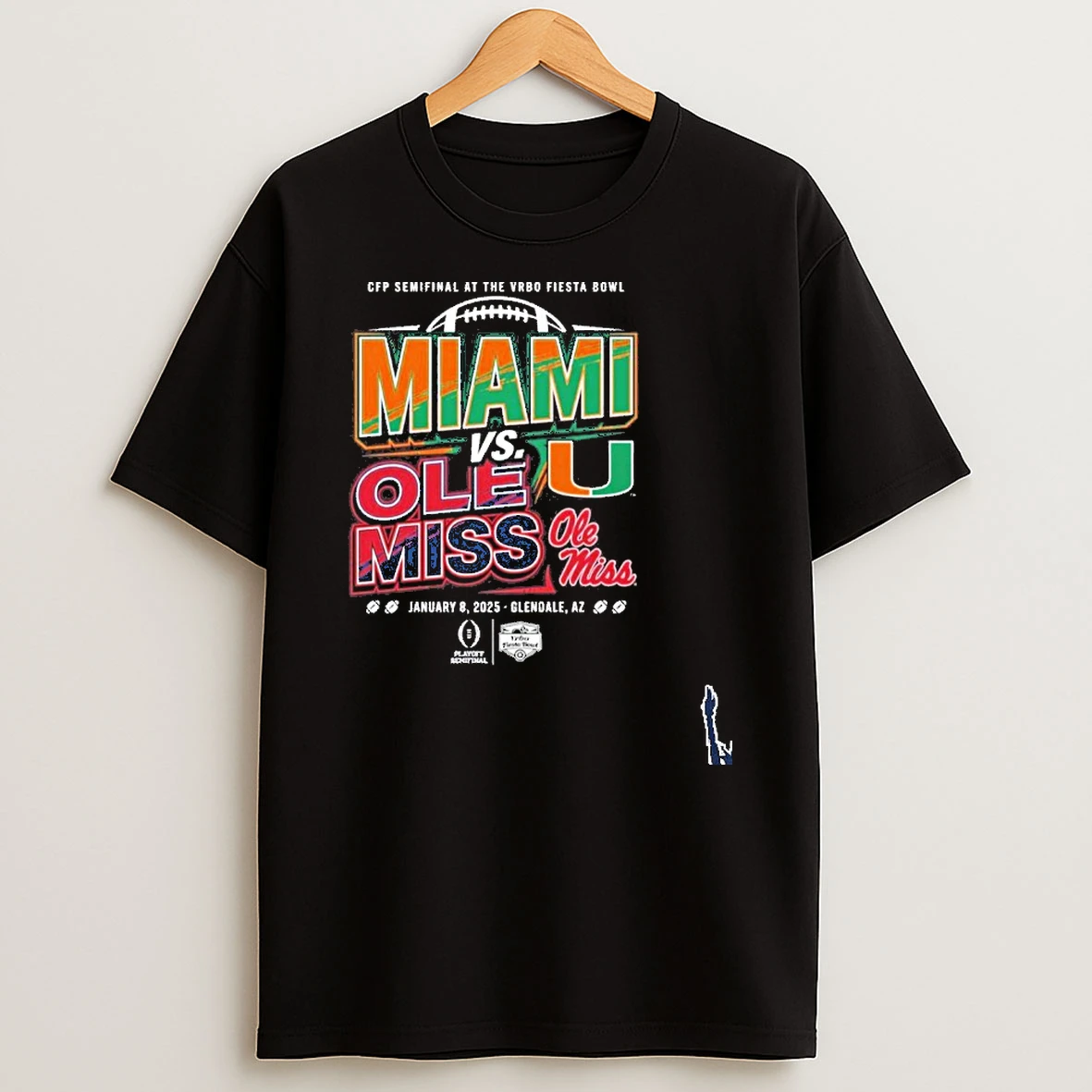 Miami Vs Ole Miss Fiesta Bowl 2025 T Shirt