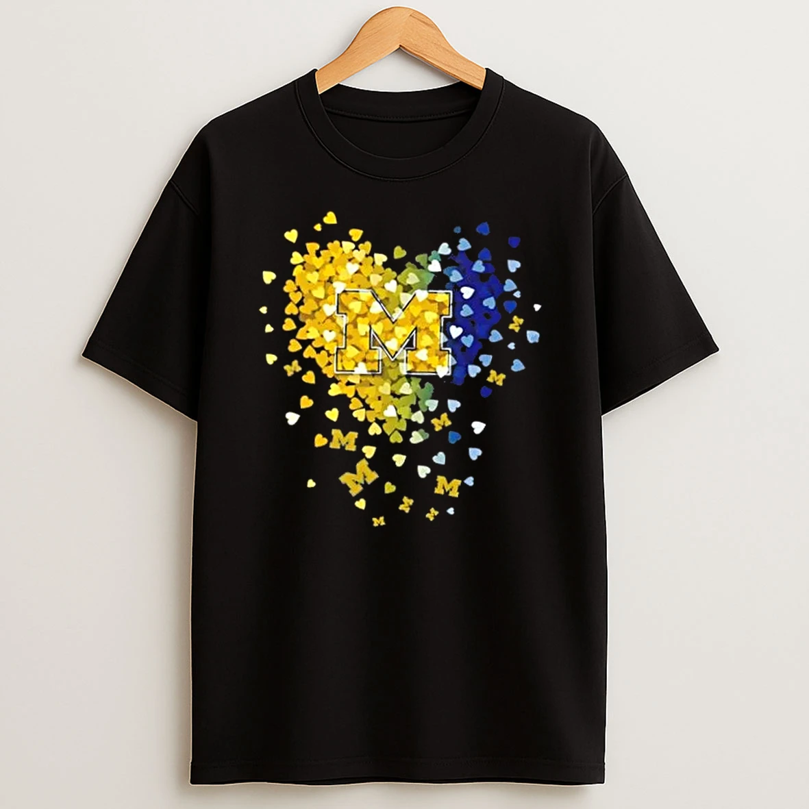 Michigan Wolverines Football Fans Hearts And Soul T Shirt