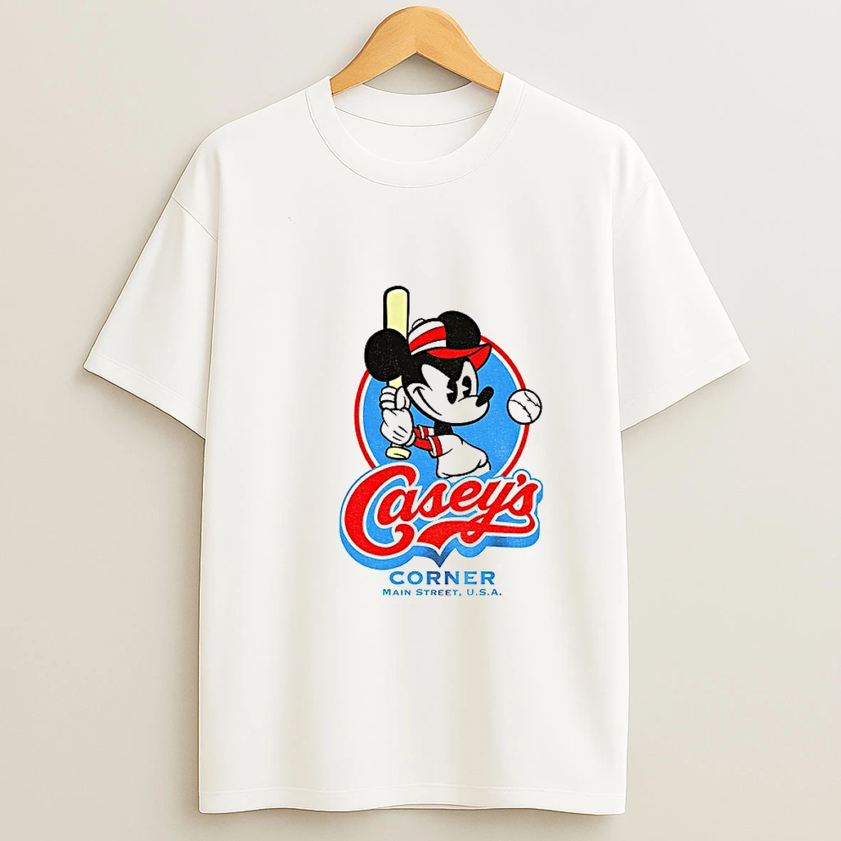 Mickey Caseys Corner Baseball Main Street Usa Magic Kingdom Restaurant T Shirt