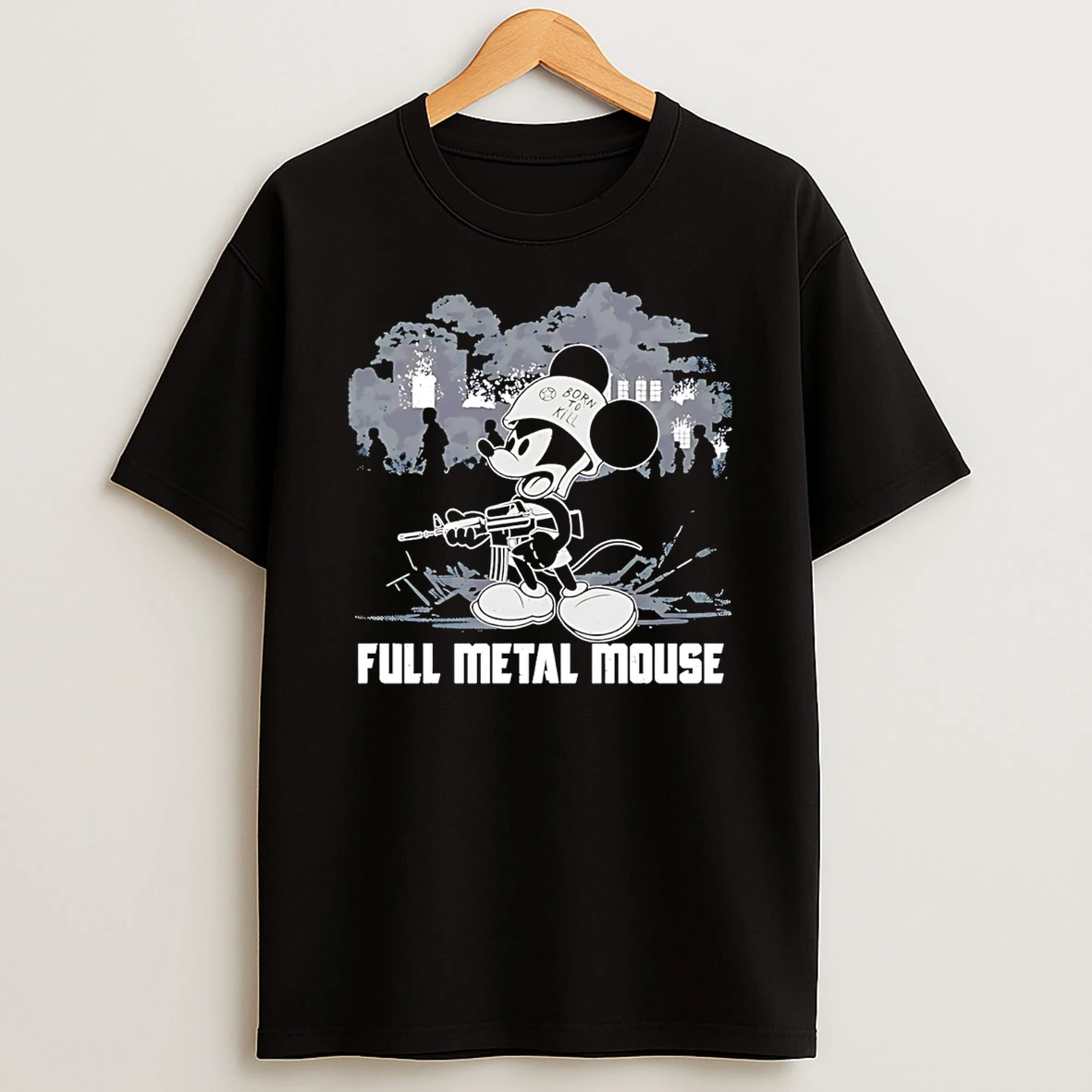 Mickey Full Metal Mouse Jacket Parody T Shirt
