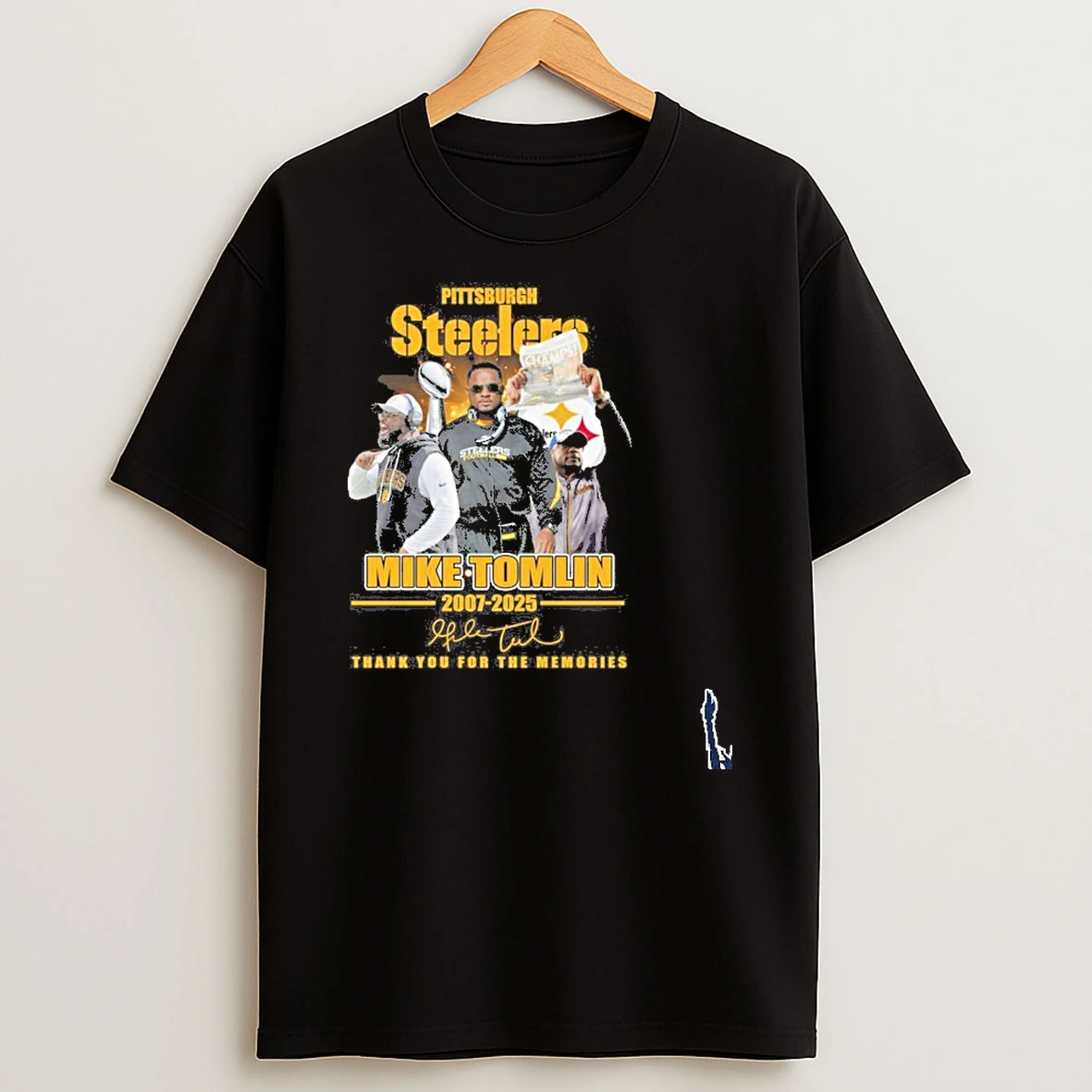 Mike Tomlin Pittsburgh Steelers 2007 2025 Thank You For The Memories T Shirt