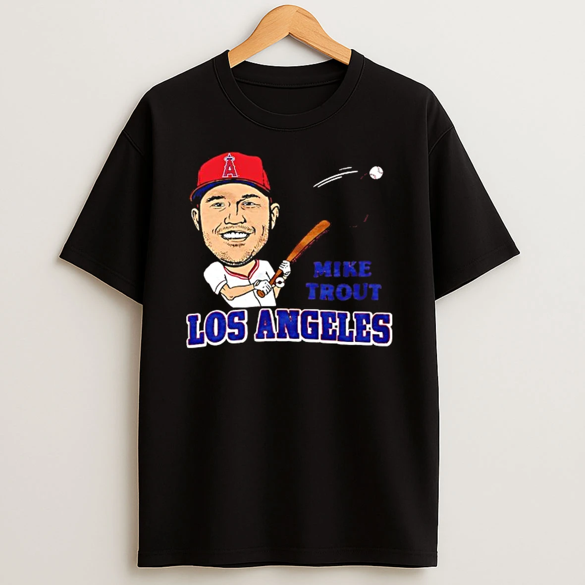 Mike Trout Los Angeles Angels Superstar Caricature T Shirt
