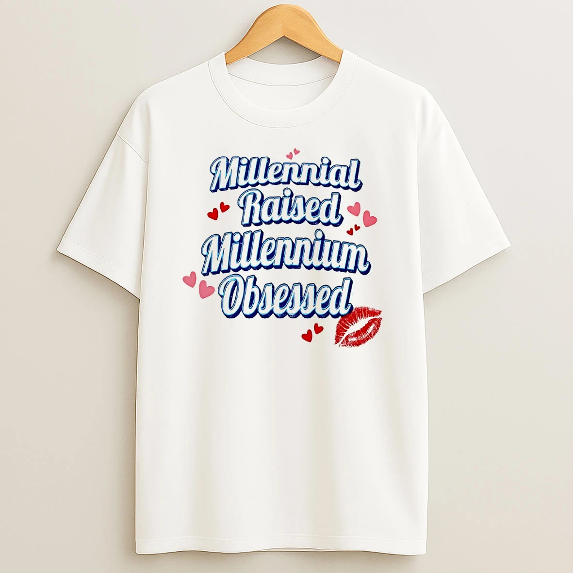 Millennial Raised Millennium Obsessed Circle T Shirt