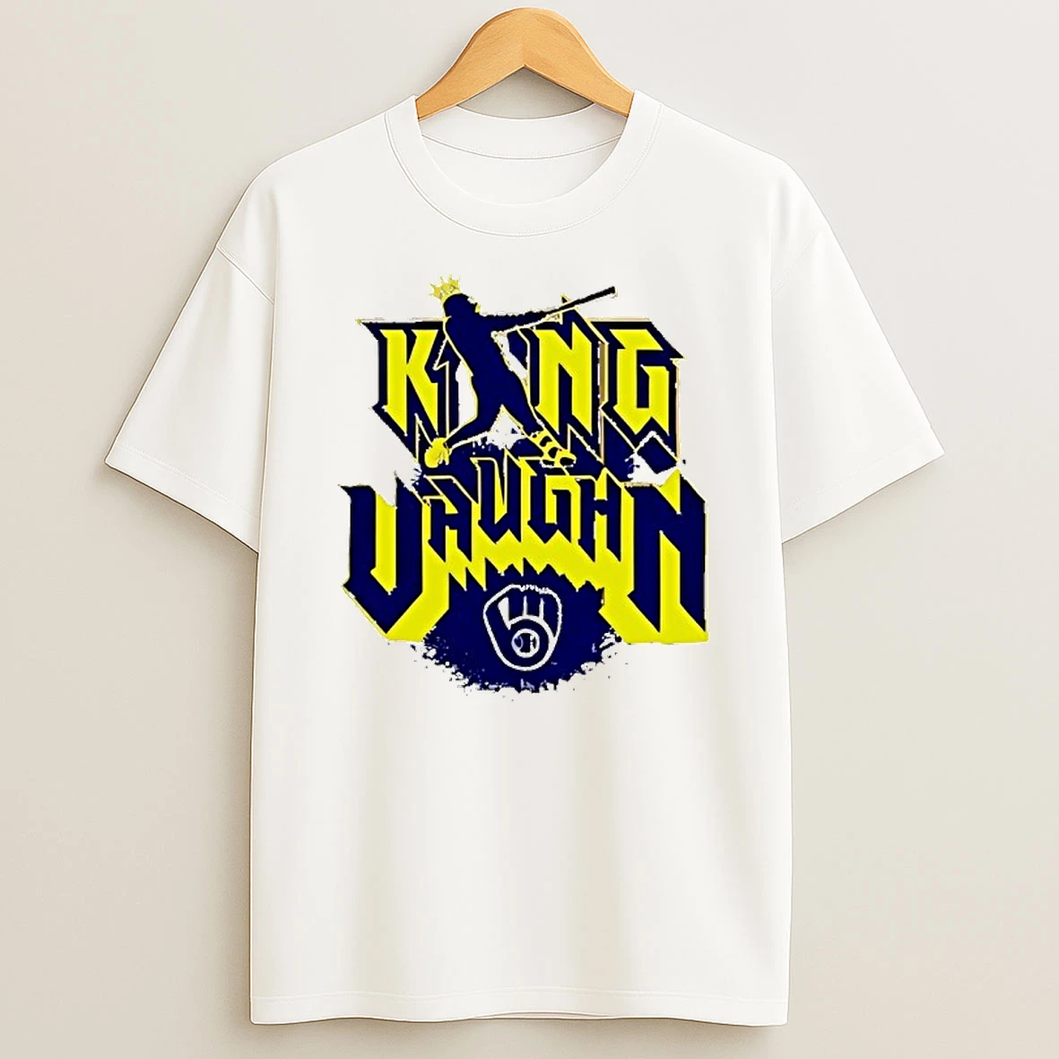 Milwaukee Brewers King Vaughn Baseball T Shirt