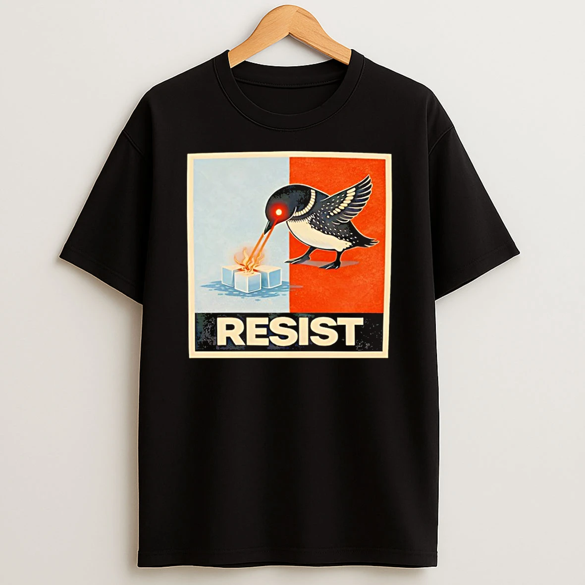 Minneapolis Resist Laser Loon Activist T Shirt