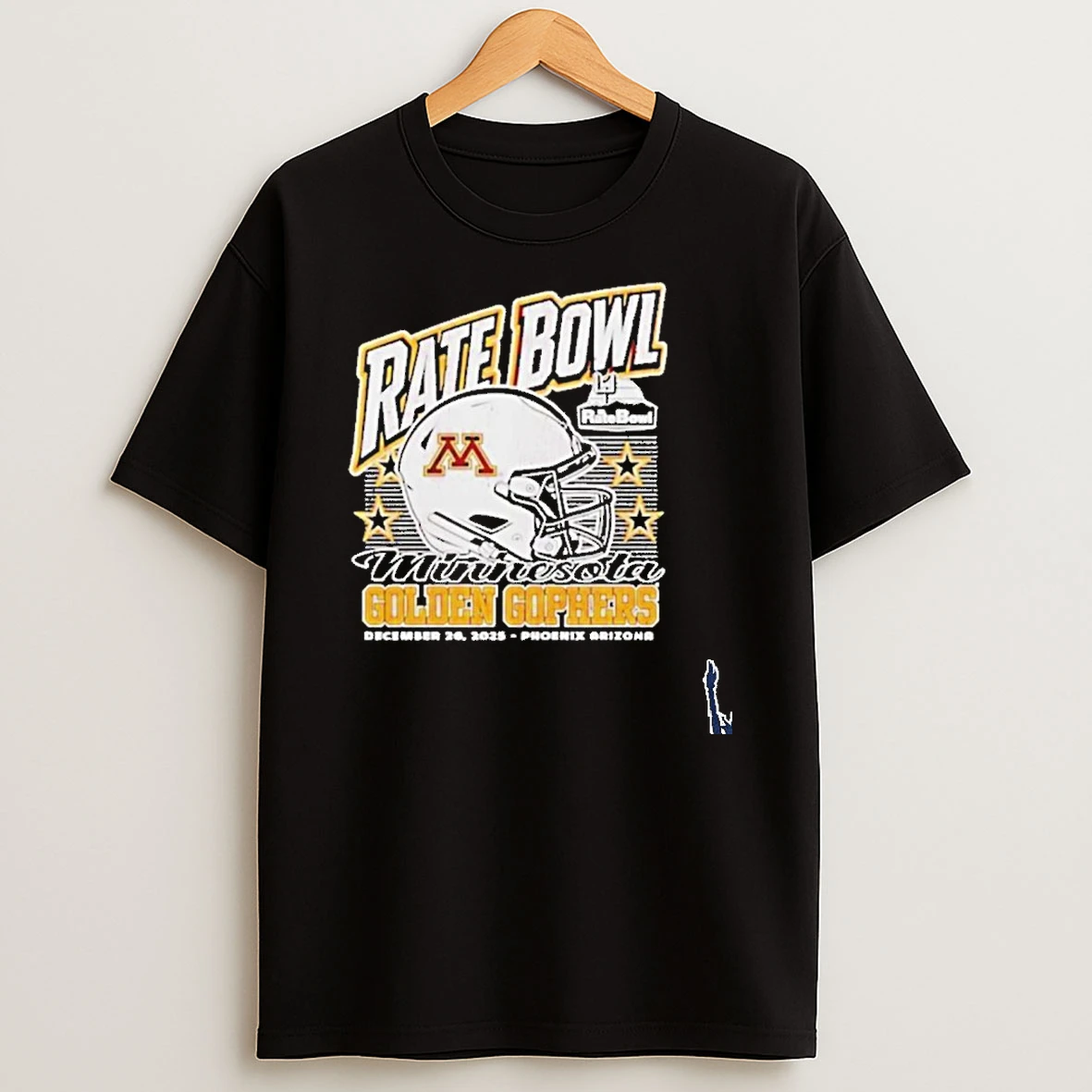Minnesota Golden Gophers 2025 Rate Bowl Phoenix Arizona Helmet T Shirt