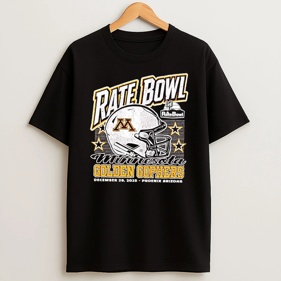 Minnesota Golden Gophers 2025 Rate Bowl Phoenix Arizona T Shirt