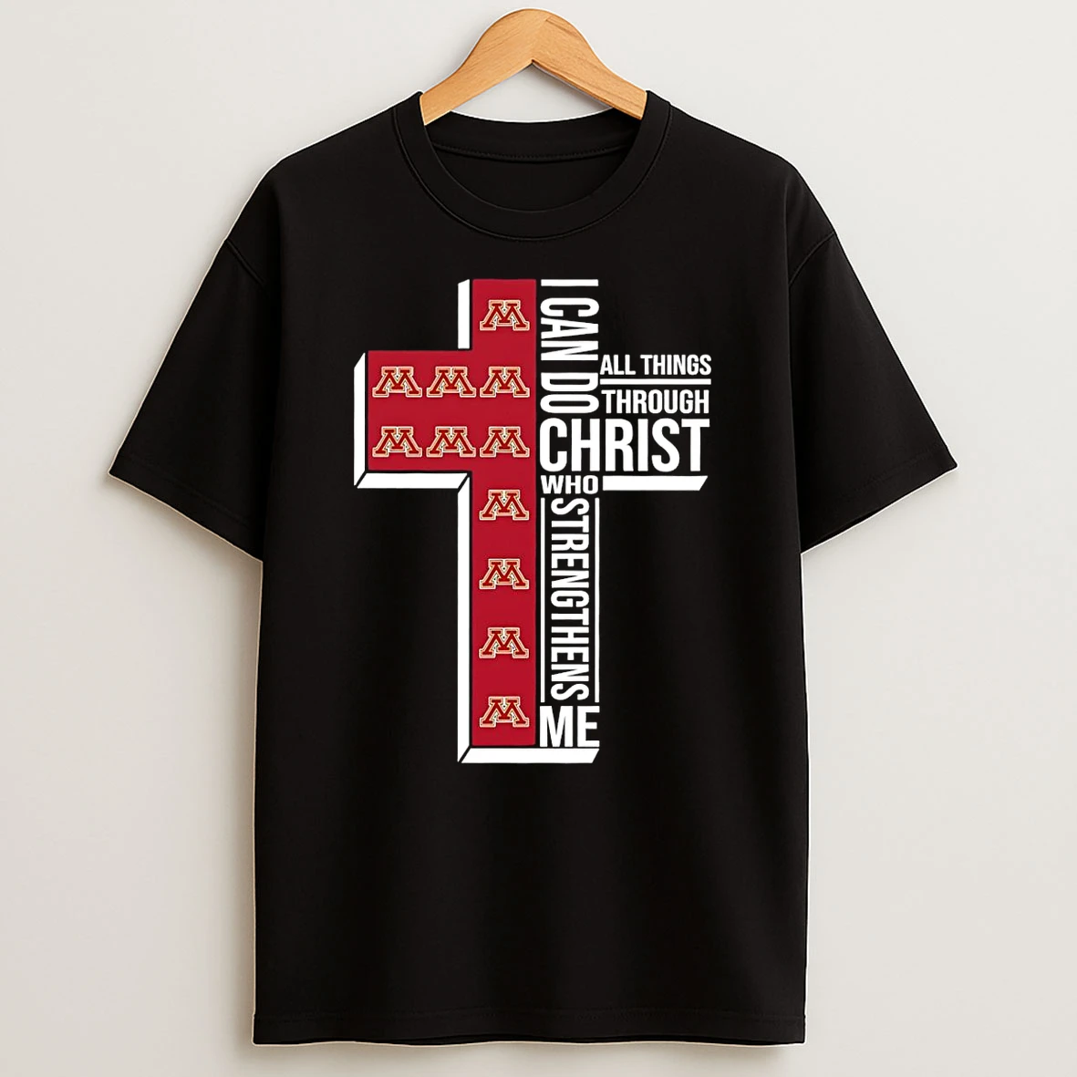 Minnesota Golden Gophers Womens Basketball I Can All Things Do Through Christ Who Strengthens Me T Shirt