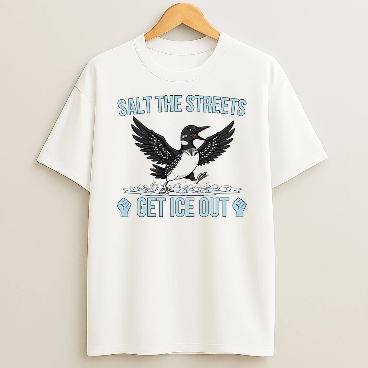Minnesota Loon Salt The Streets Get Ice Out T Shirt