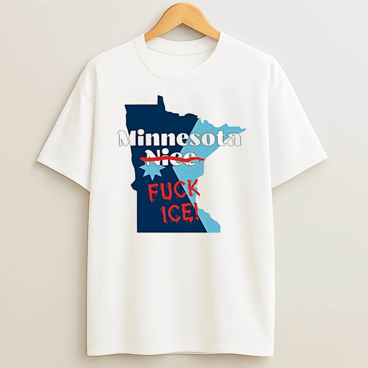 Minnesota Nice Fuck Ice Anti Trump T Shirt