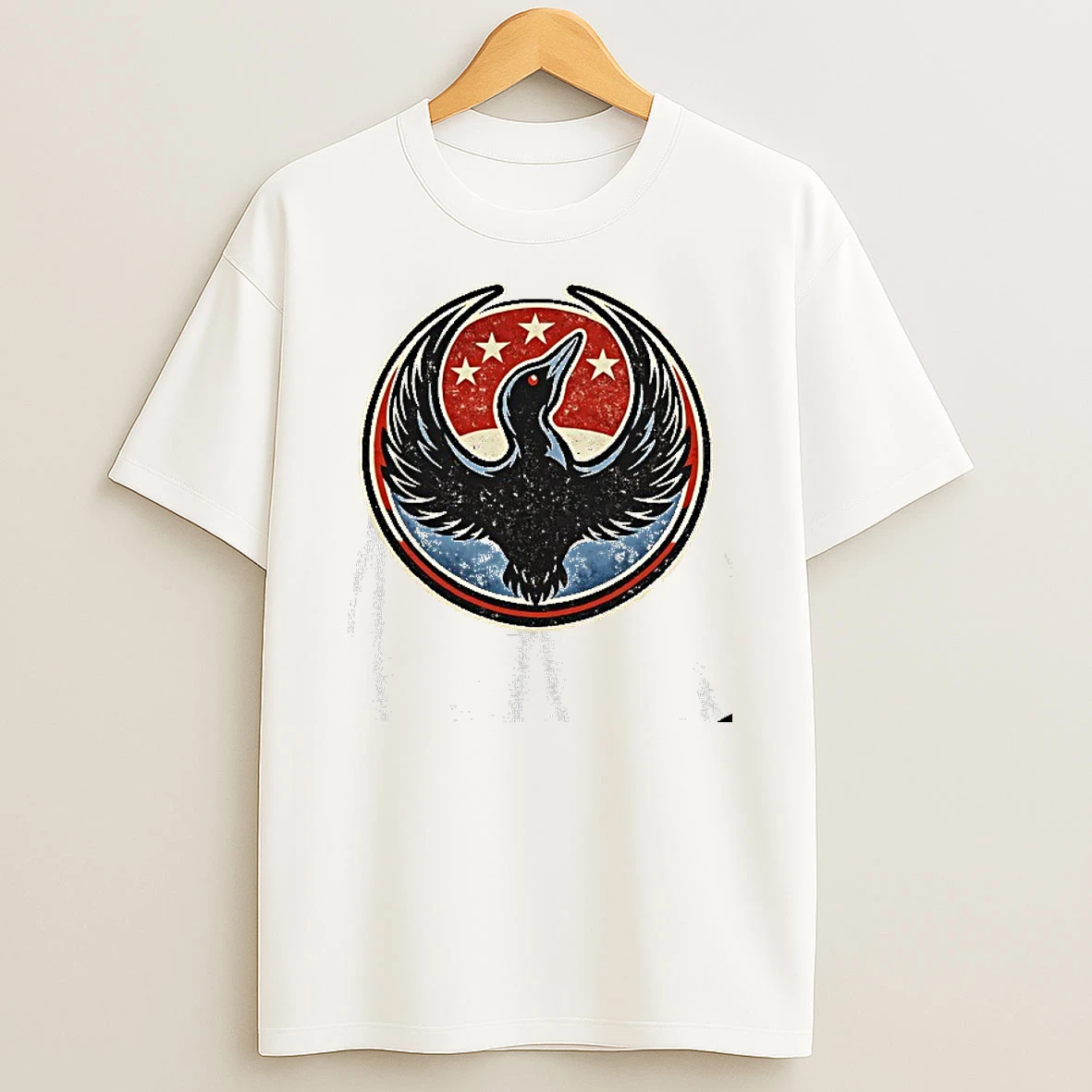 Minnesota Rebel Political Common Loon Logo T Shirt